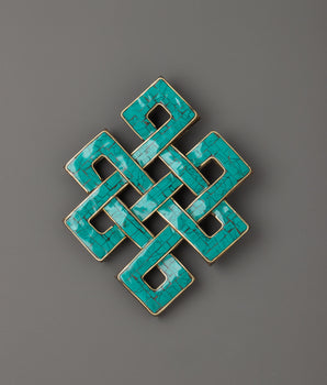 Turquoise Endless Knot Wall Art