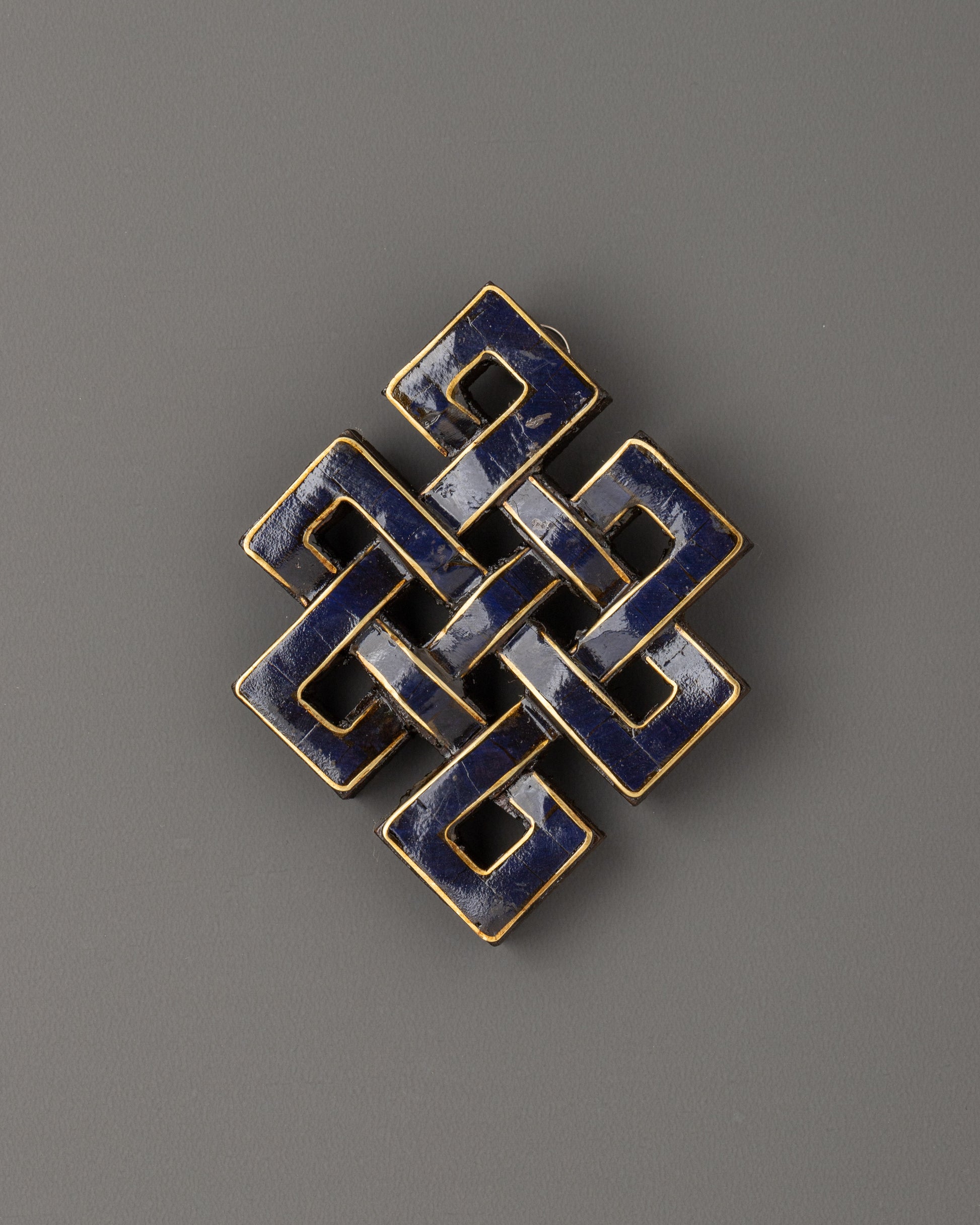 Lapis Lazuli Endless Knot Wall Hanging