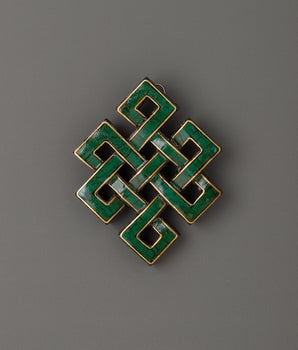 Tibetan Decorated Endless Knot
