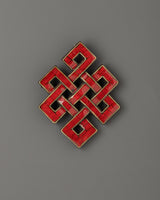 Coral Endless Knot Wall Hanging