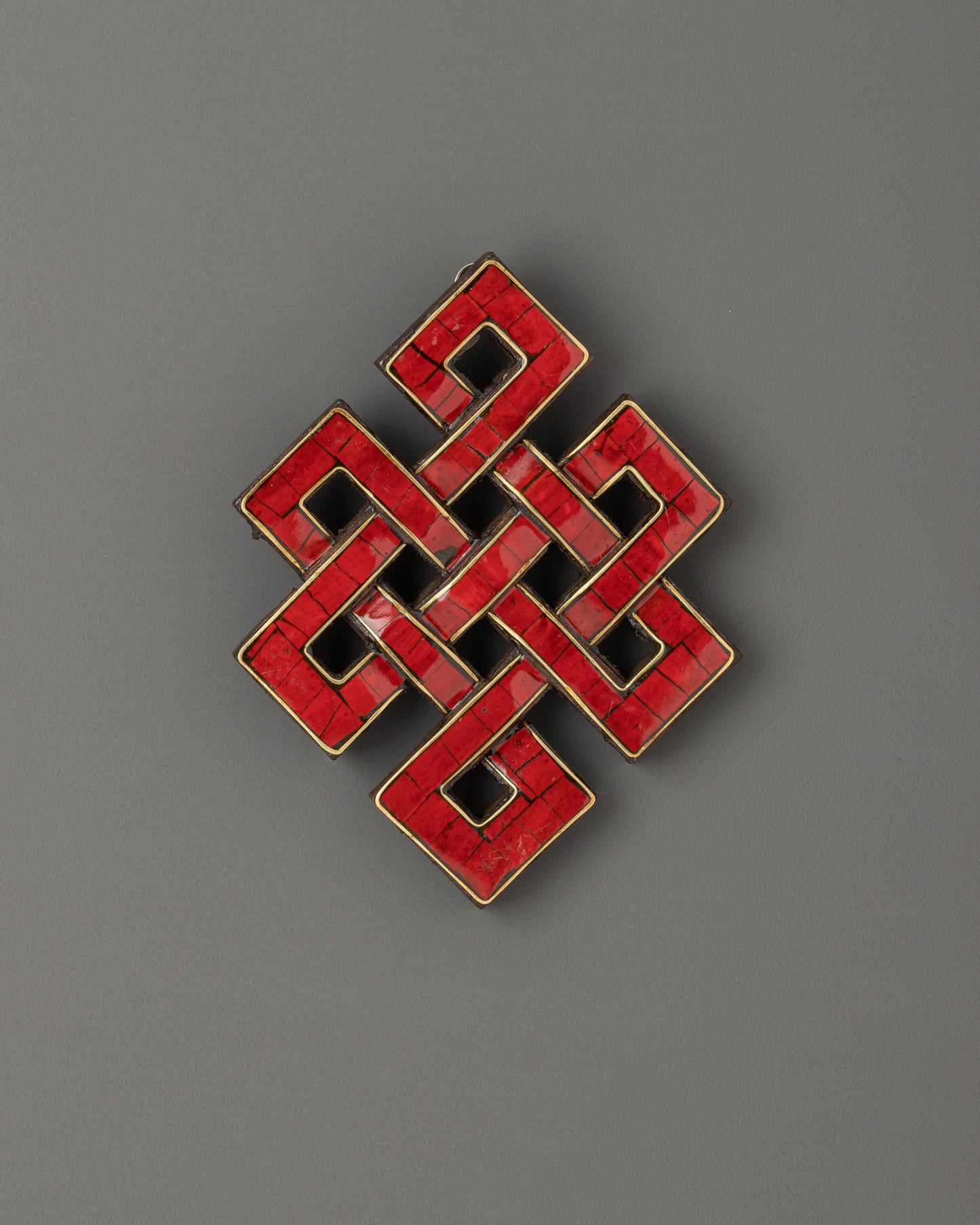 Coral Endless Knot Wall Hanging