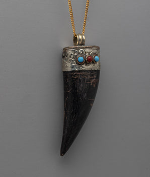 Ethnic Goat Horn Locket
