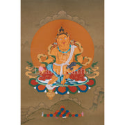 Yellow Dzambhala, God of Wealth Thangka | Divine Prosperity and Abundance