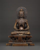 Oxidized Copper Fasting Buddha