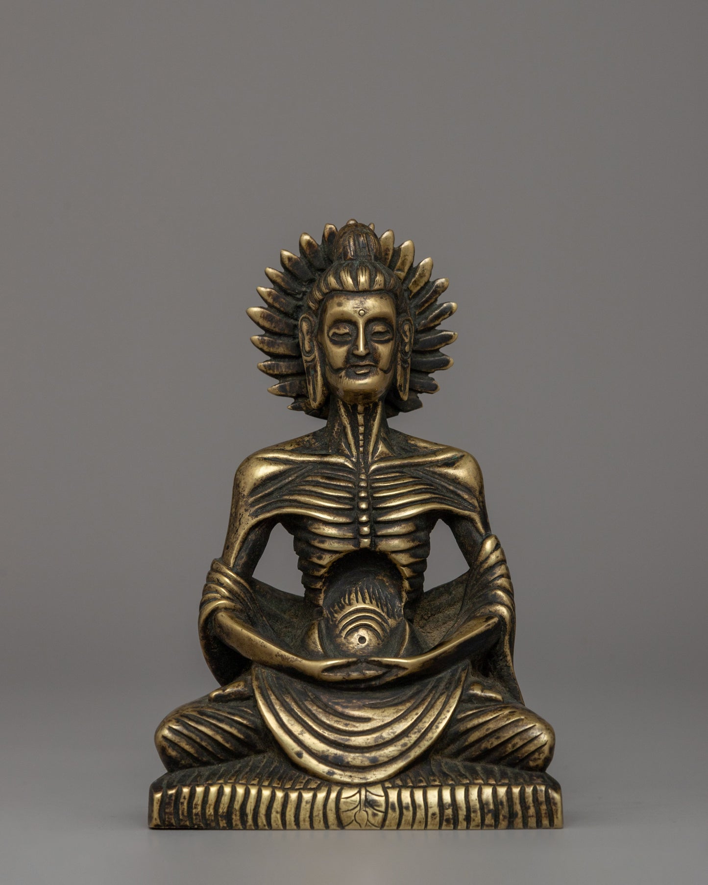 Bronze Fasting Buddha