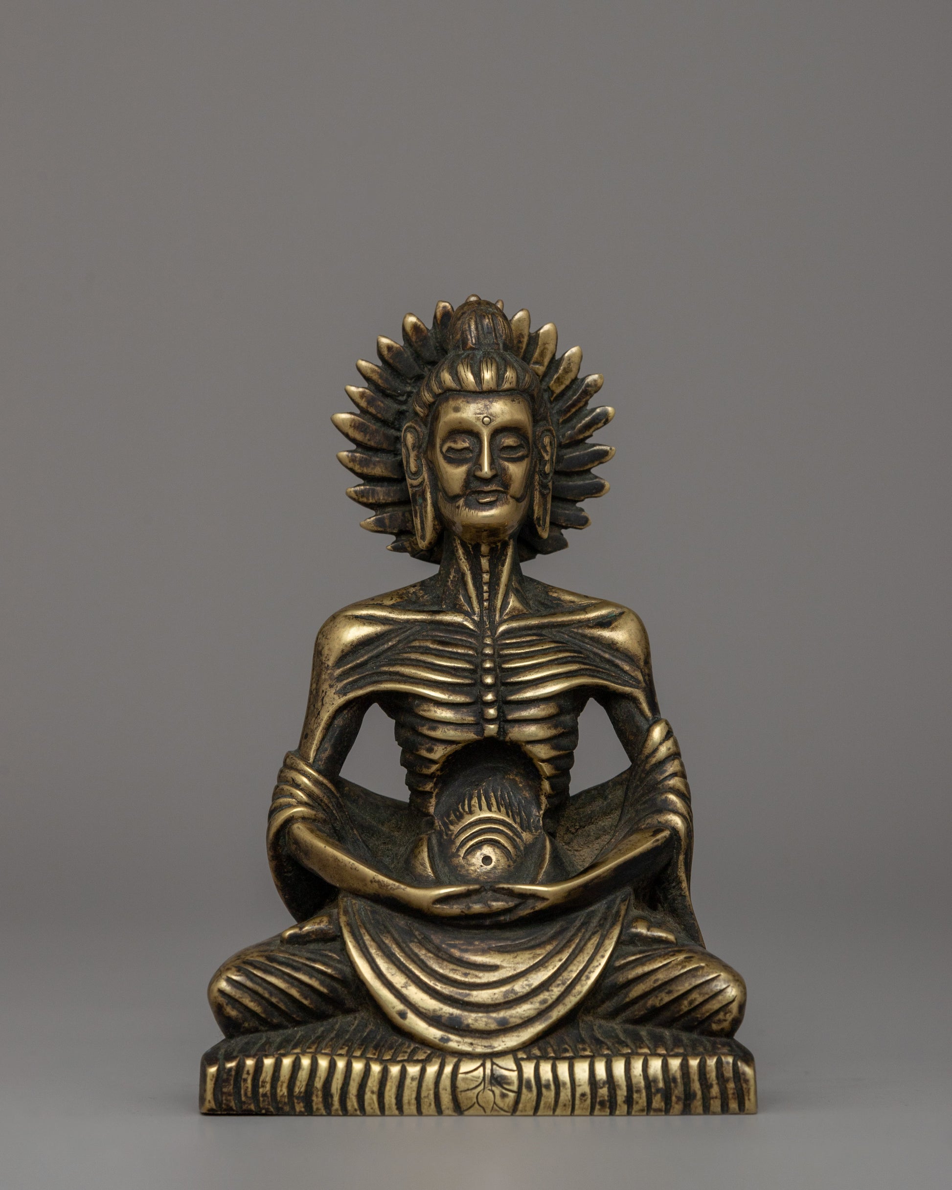 Bronze Fasting Buddha