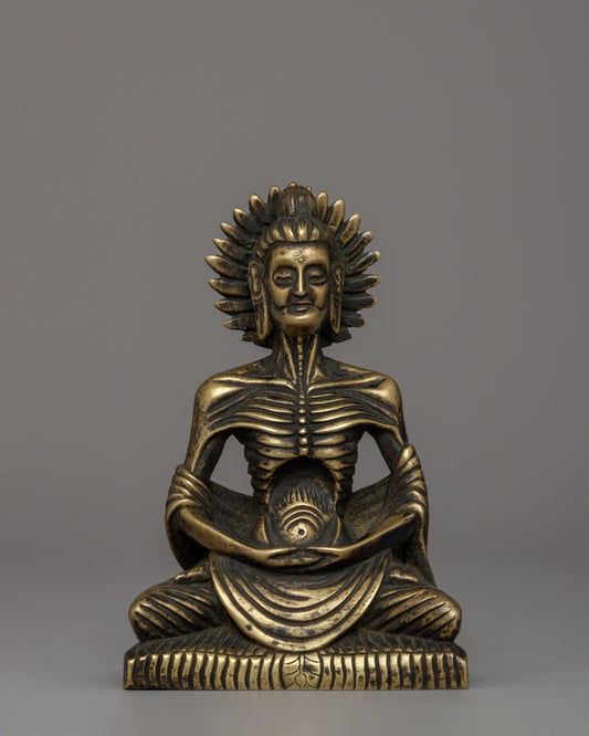 Bronze Fasting Buddha