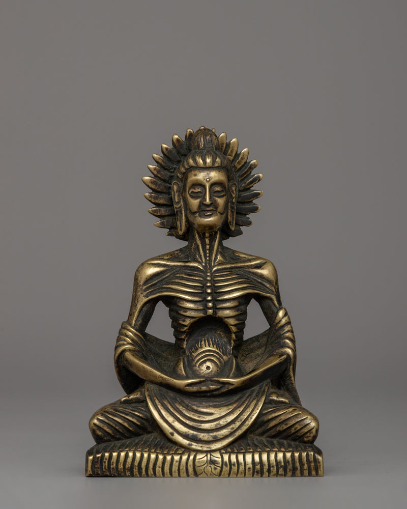 Bronze Fasting Buddha