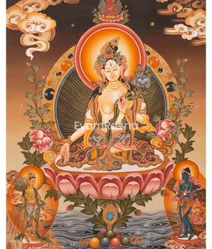 White Tara Thanka