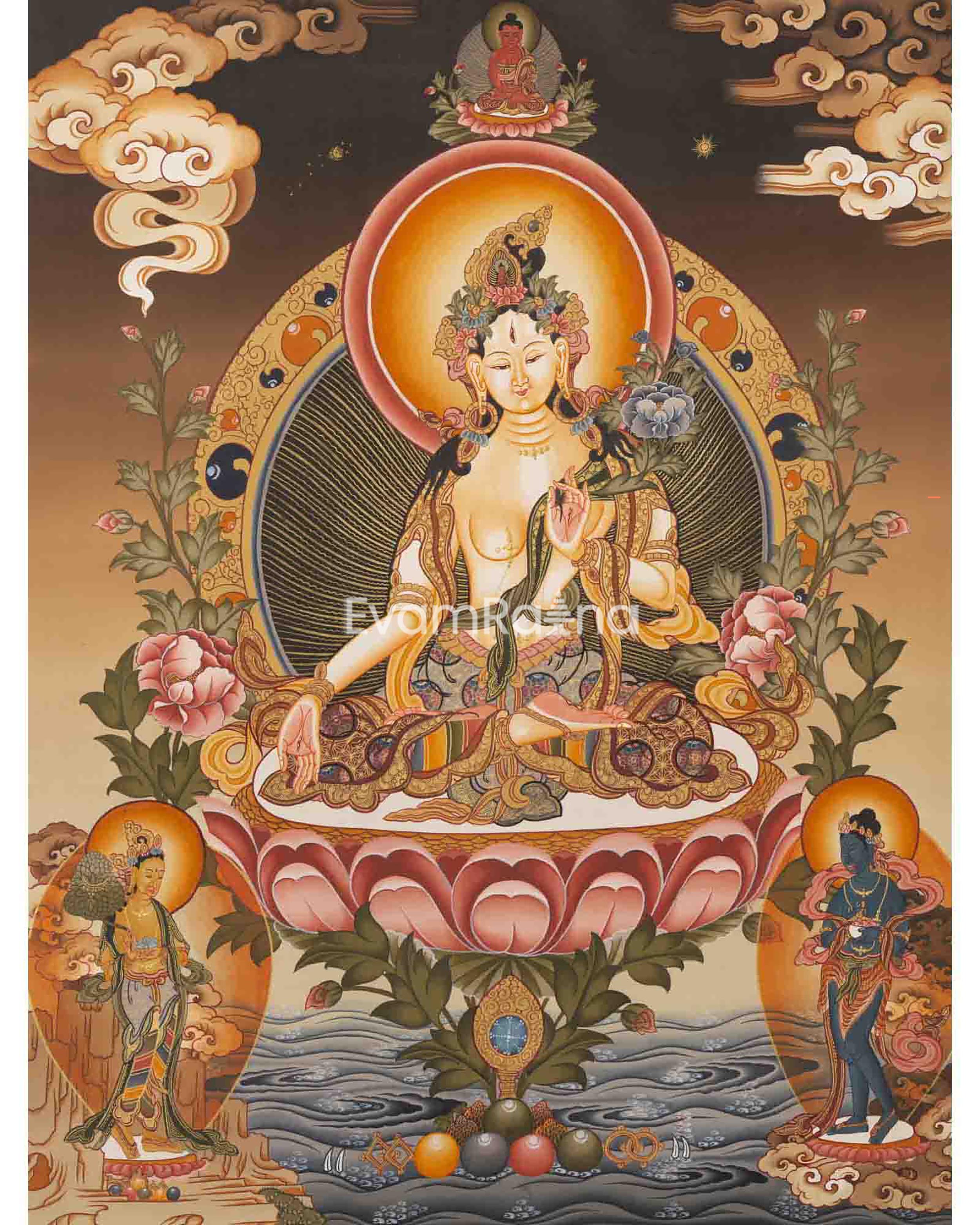White Tara Thanka