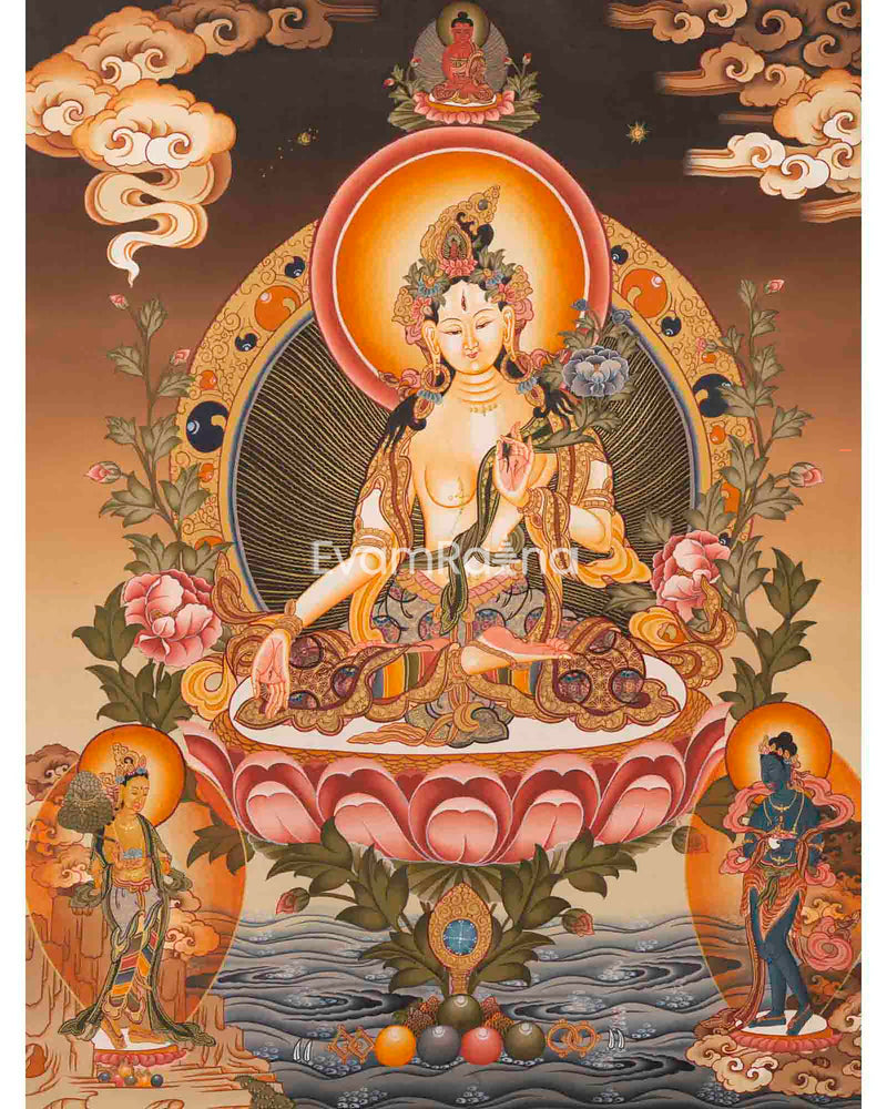 White Tara Thanka