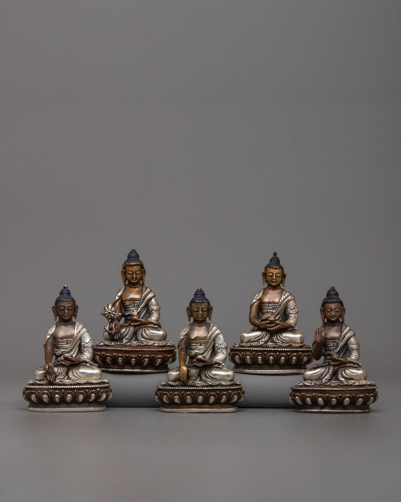 Pancha Buddha Set Statues