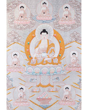 Five Dhyani Buddhas Thangka