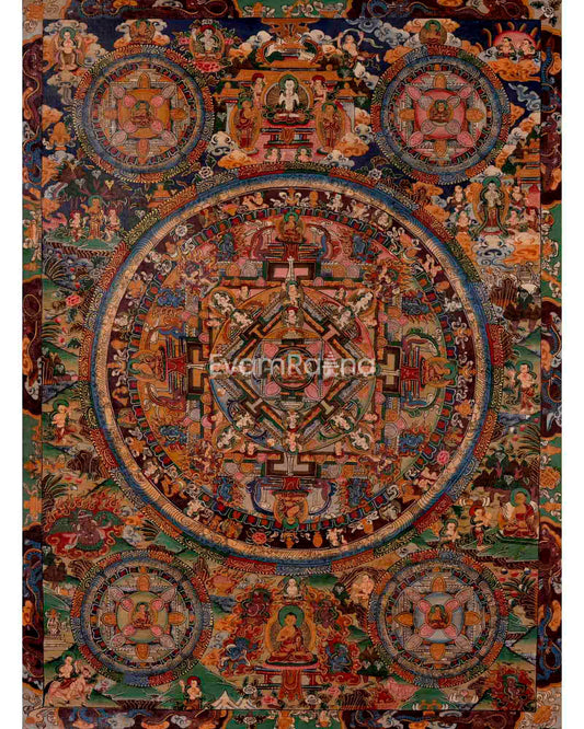 Five Mandalas Thangka