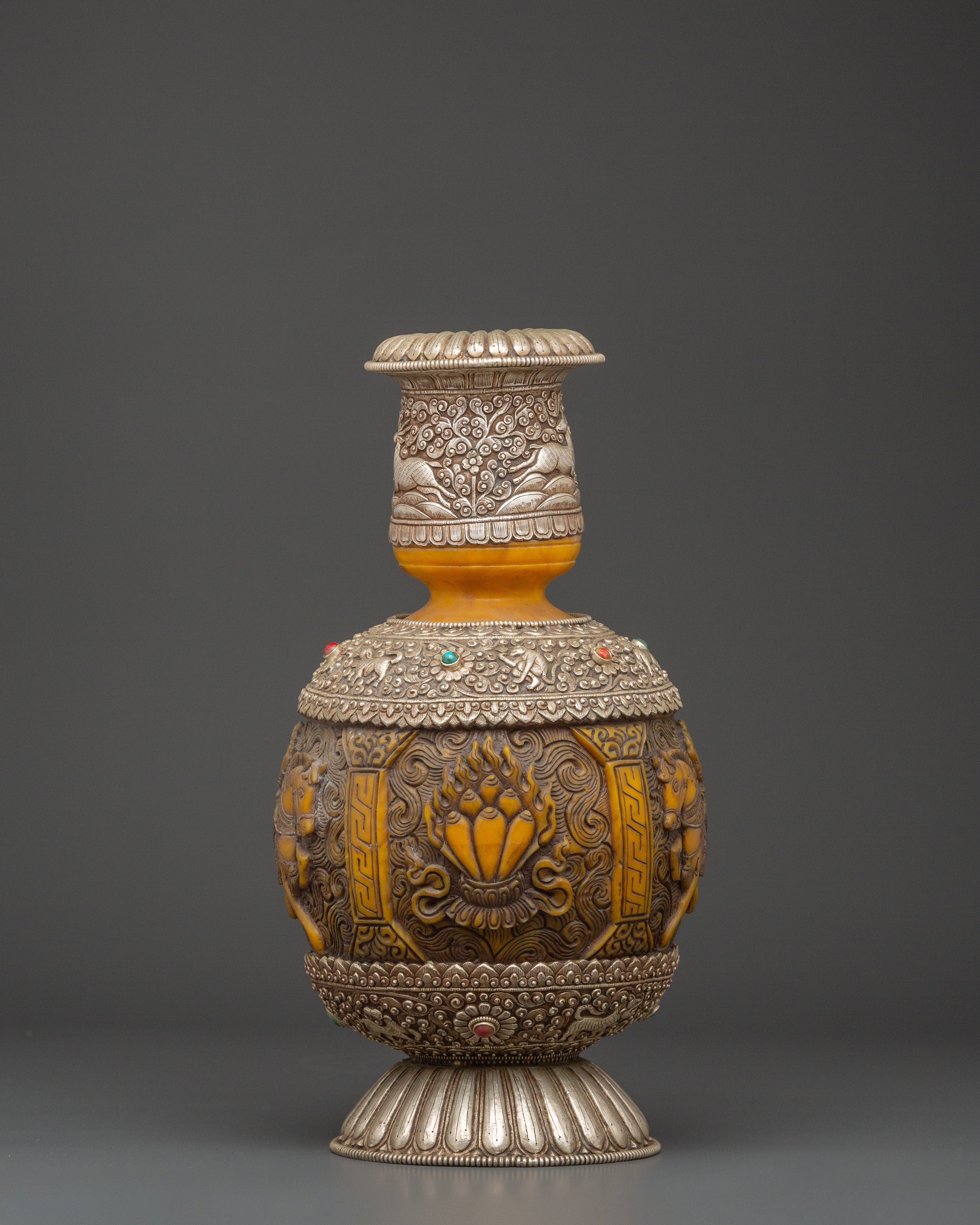 Traditional Tibetan vase