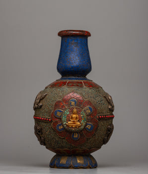 Tibetan flower Vase Decor