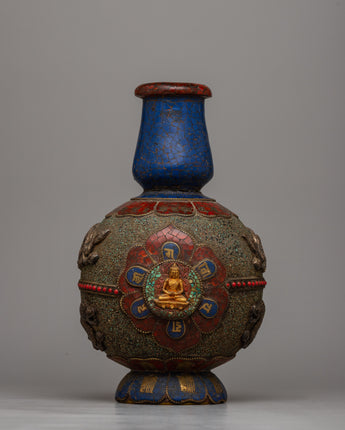 Tibetan flower Vase Decor
