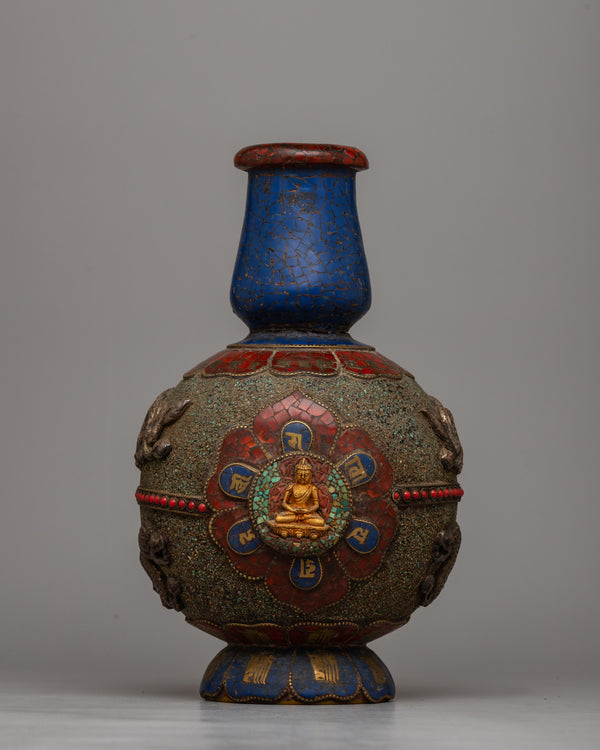 Tibetan flower Vase Decor