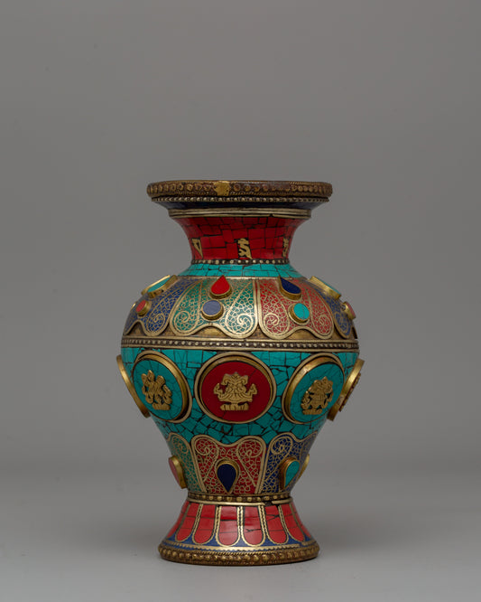 Tibetan Brass Flower Vase​