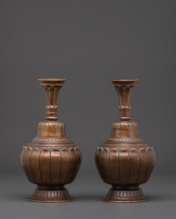 Handcrafted traditional vase set