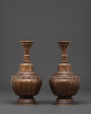 Handcrafted traditional vase set