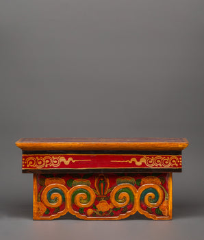 Hand-carved Buddhist Folding Table