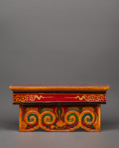 Hand-carved Buddhist Folding Table