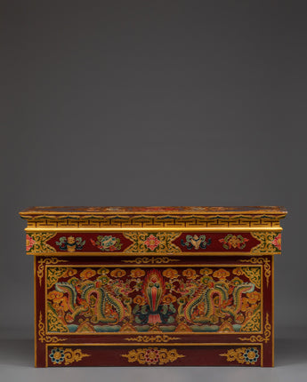 Hand Painted Tibetan Folding Table