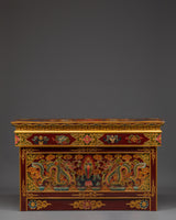 Hand Painted Tibetan Folding Table