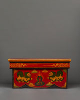 folding-table-with-foo-dog-and-offering-art