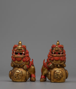 Foo Dog Lion Chinese Figurine
