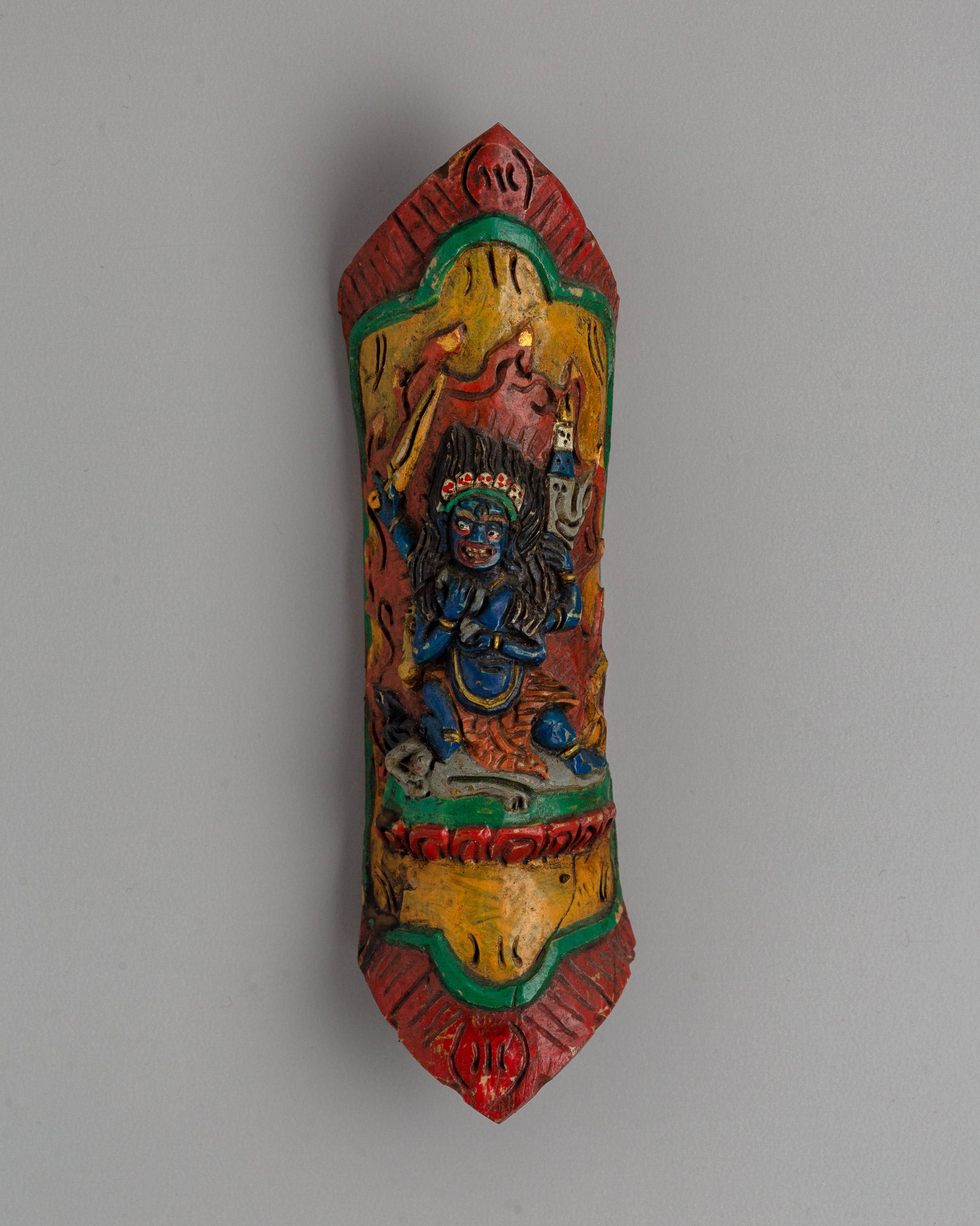 Four Armed Mahakala Buffalo Bone Apron