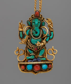 Ganesh Locket Gold