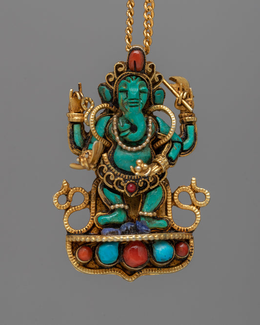 Ganesh Locket Gold