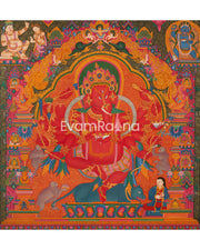 Ganesh Thangka Painting