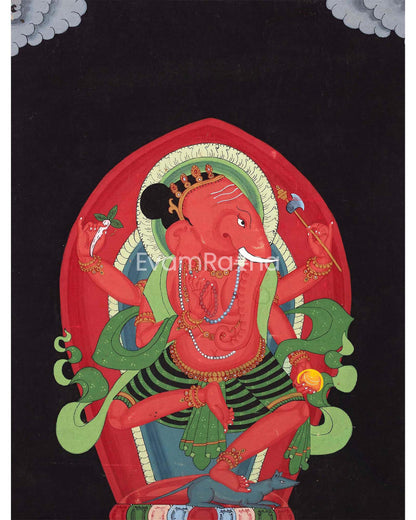 Ganesh Vintage Thangka 