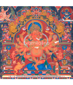 Ganesh Thangka Print