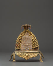 Crystal Ganesh Statue with Throne