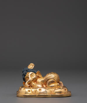 Peaceful Sleeping Ganesha Figurine