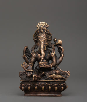 Handmade Hindu Deity Sculpture of Ganesh