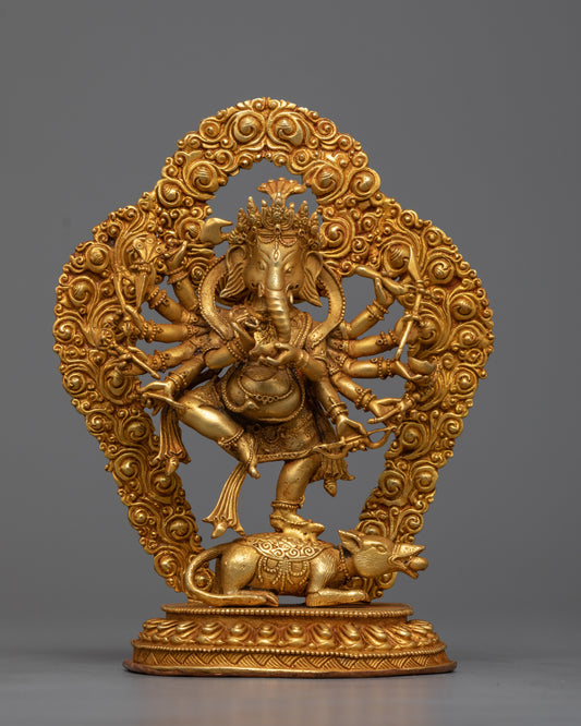 Standing Machine Made Ganesh Statue 