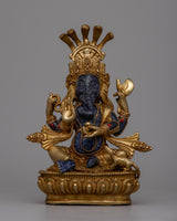 Lapis Lazuli Ganesha Statue