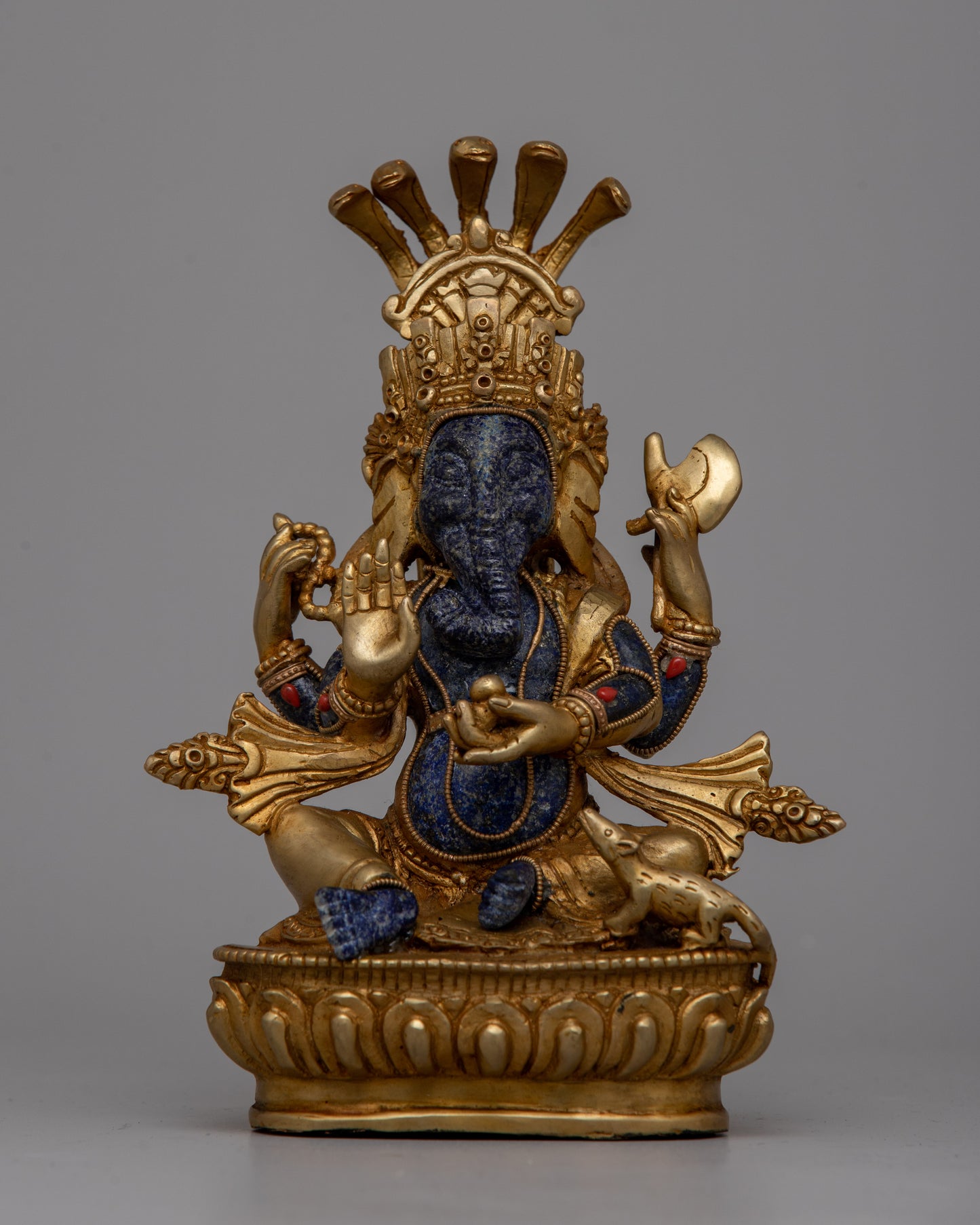 Lapis Lazuli Ganesha Statue