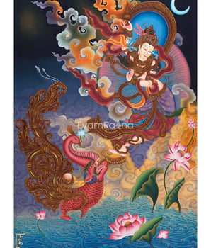 High-Quality Canvas Print of The Divine Mother Ganga