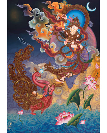High-Quality Canvas Print of The Divine Mother Ganga