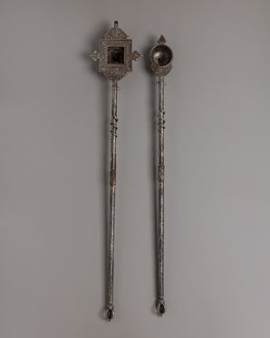 Buddhist Gangsa & Ganglus Set | Traditional Tibetan Ritual Sound Tools
