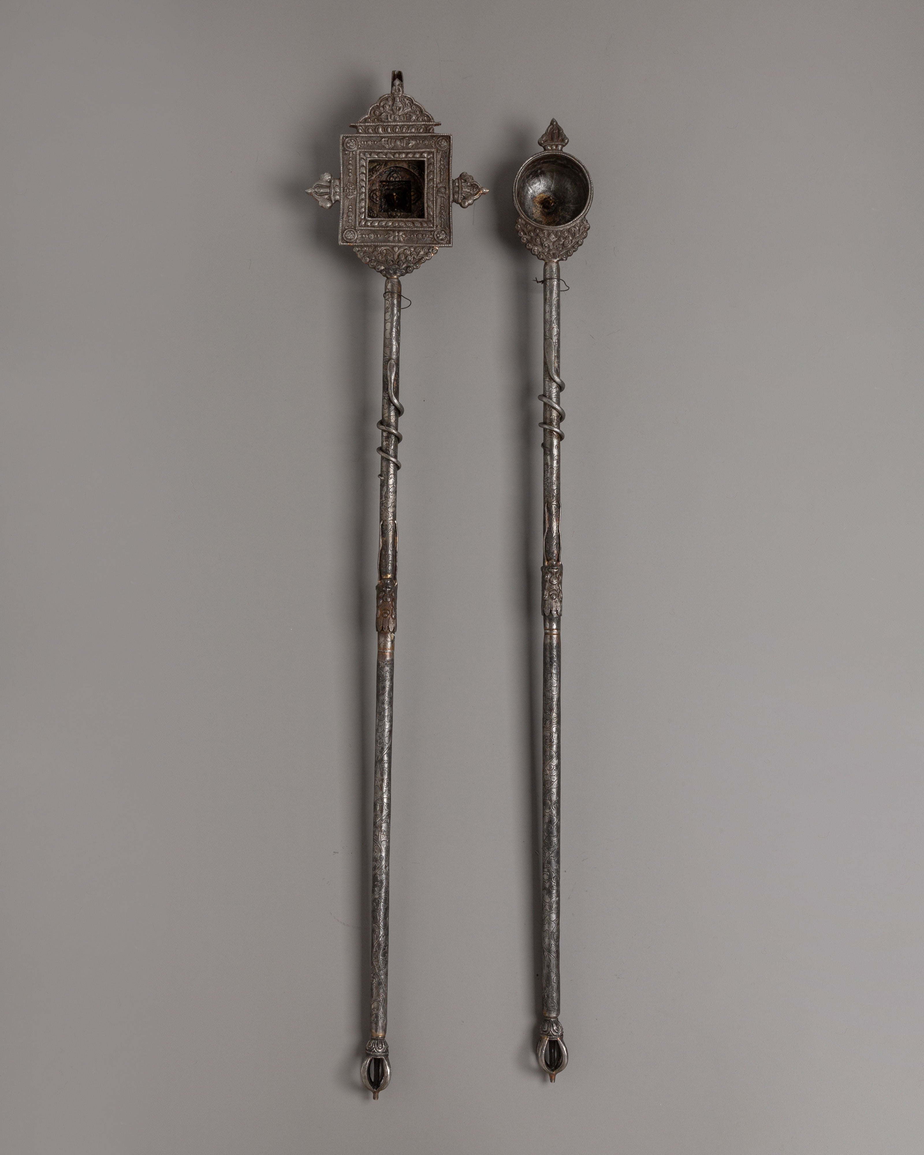 Buddhist Gangsa & Ganglus Set | Traditional Tibetan Ritual Sound Tools