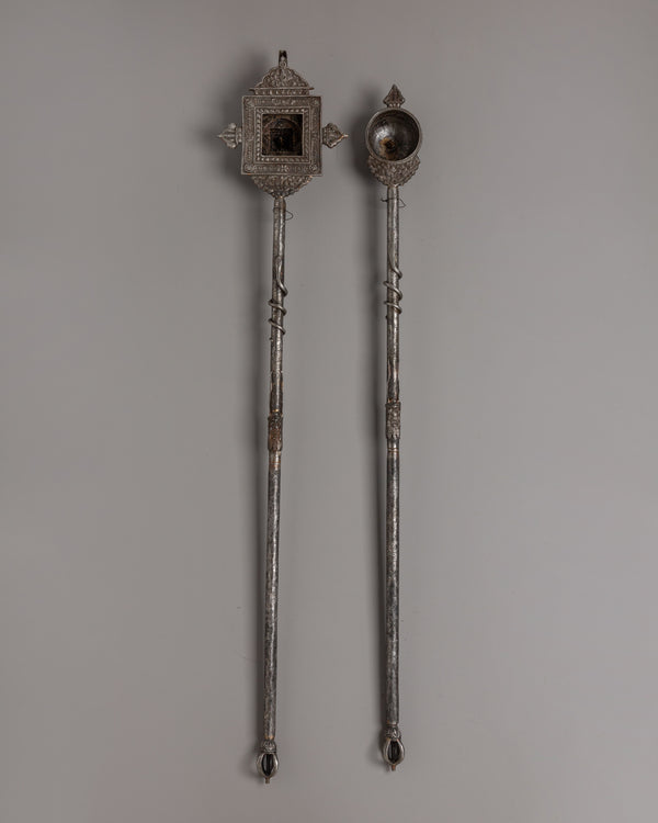 Buddhist Gangsa & Ganglus Set | Traditional Tibetan Ritual Sound Tools