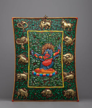 Garuda Metal Thanka Wall Hanging Calander