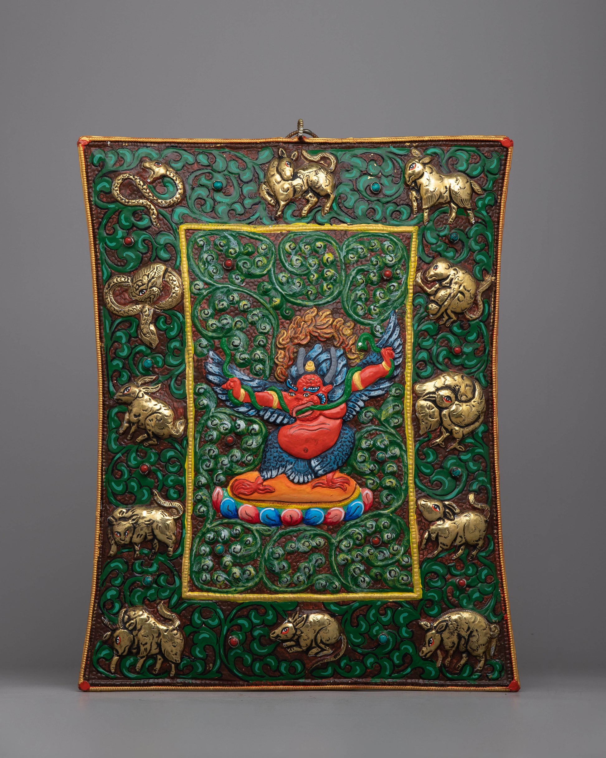 Garuda Metal Thanka Wall Hanging Calander